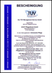TÜV Bescheinigung